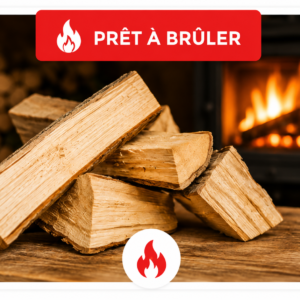 Bois de chauffage en vrac sec